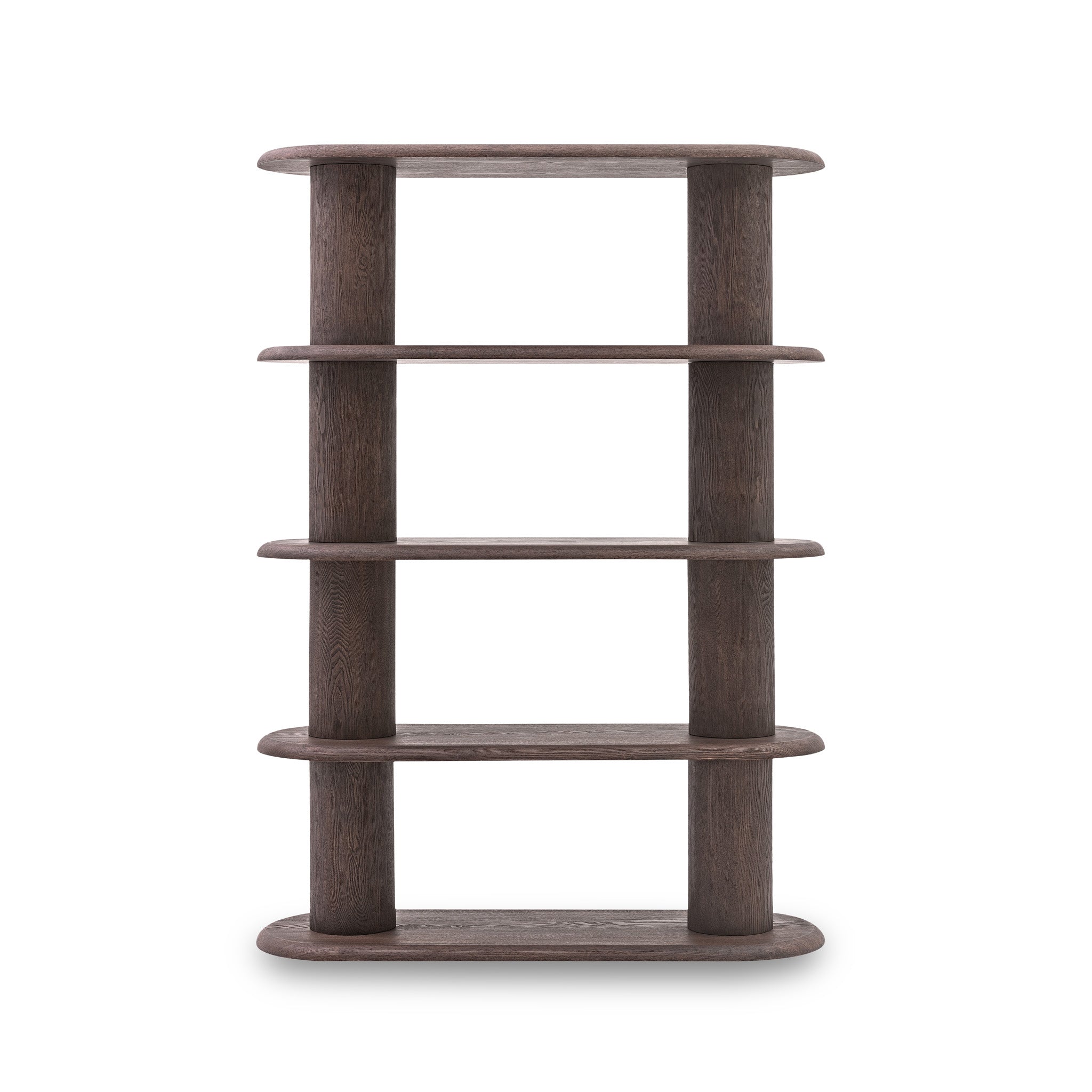 CDT14023-FX 1.7m High Bookshelf - Dark Brown