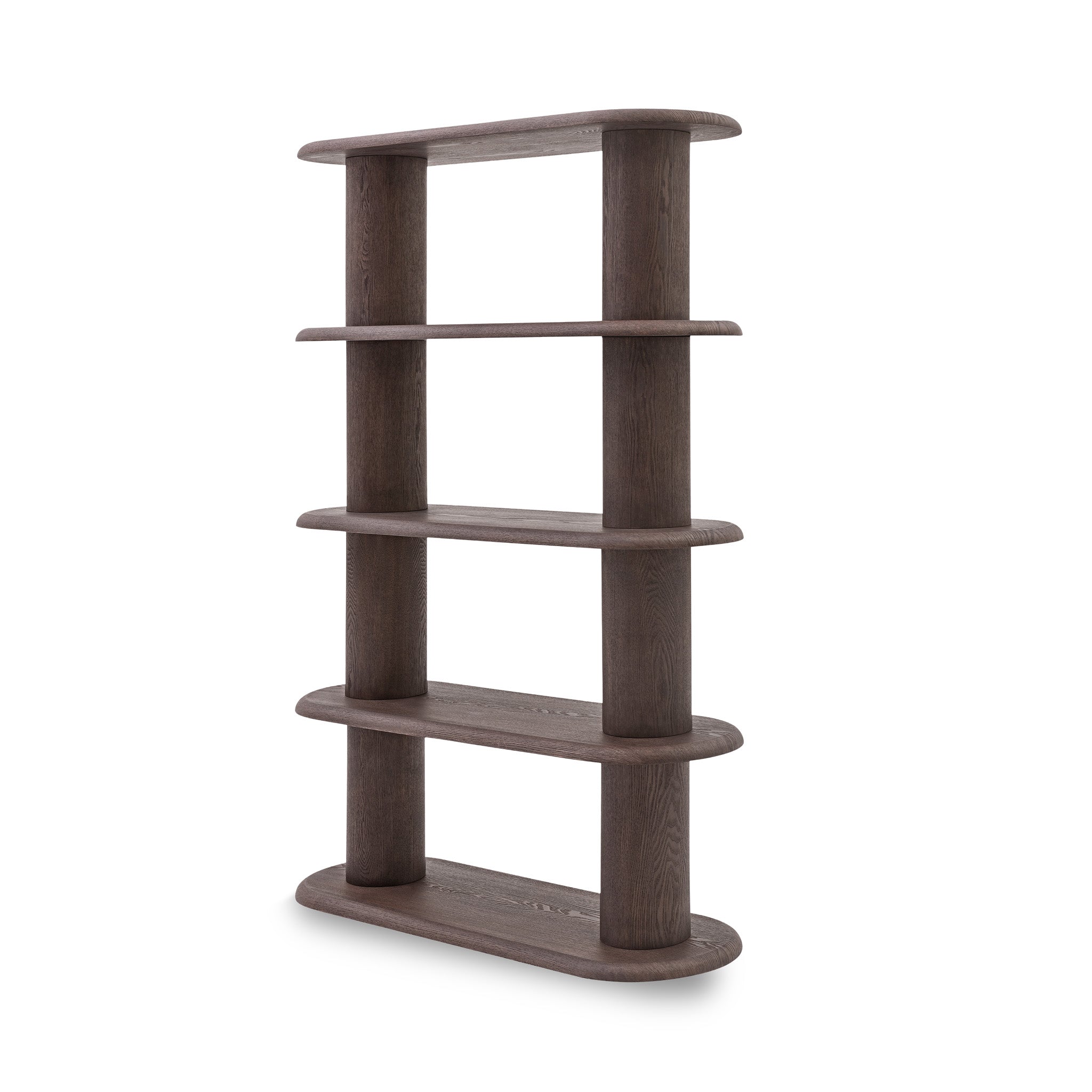 CDT14023-FX 1.7m High Bookshelf - Dark Brown