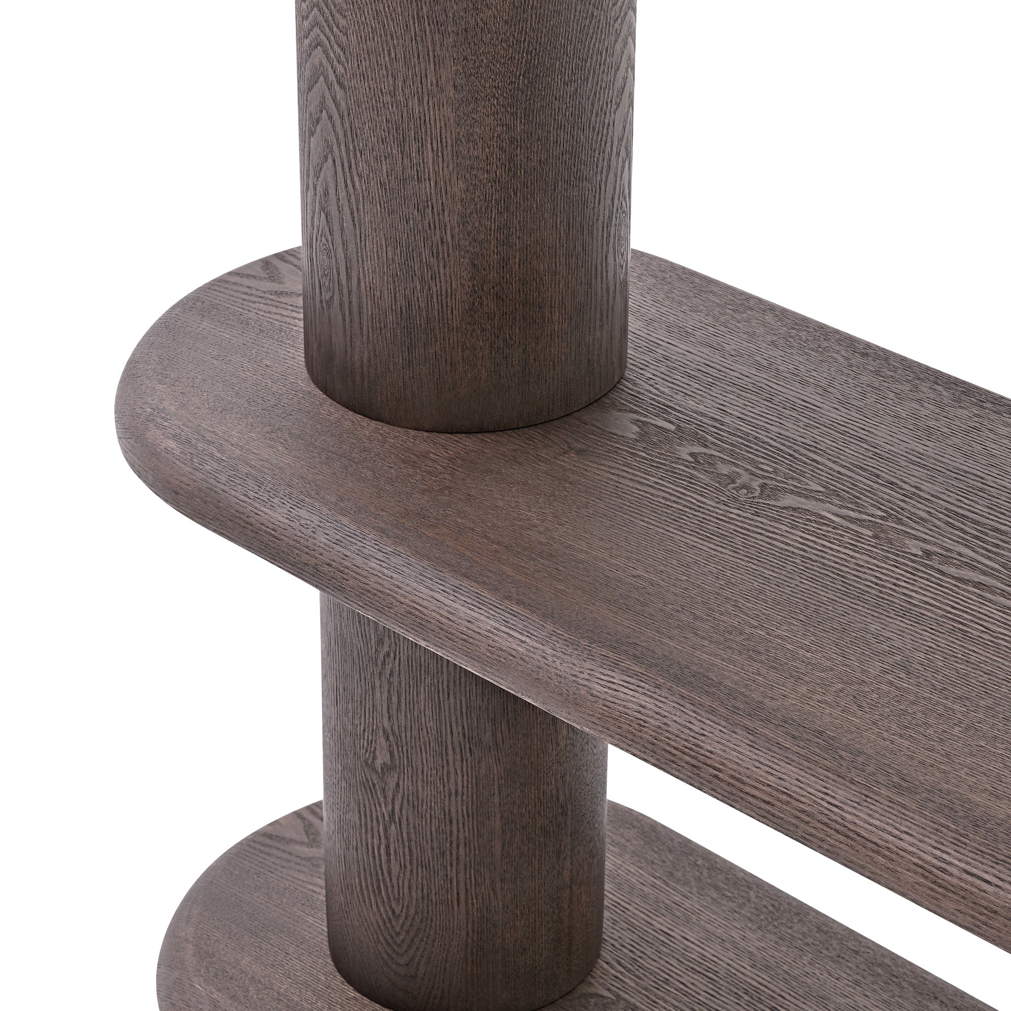 1.7m High Bookshelf - Dark Brown