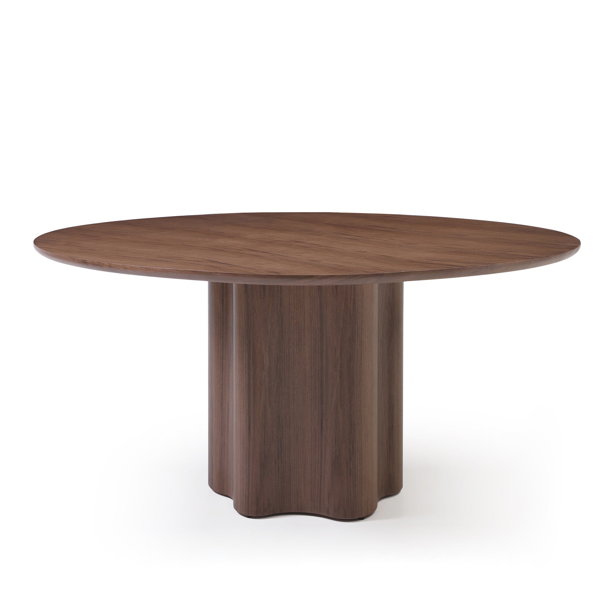 1.6m Round Dining Table - Ash Walnut