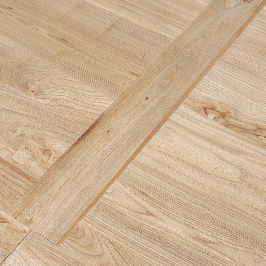 Timo Elm Wood 2.4m Dining Table - Rustic Natural