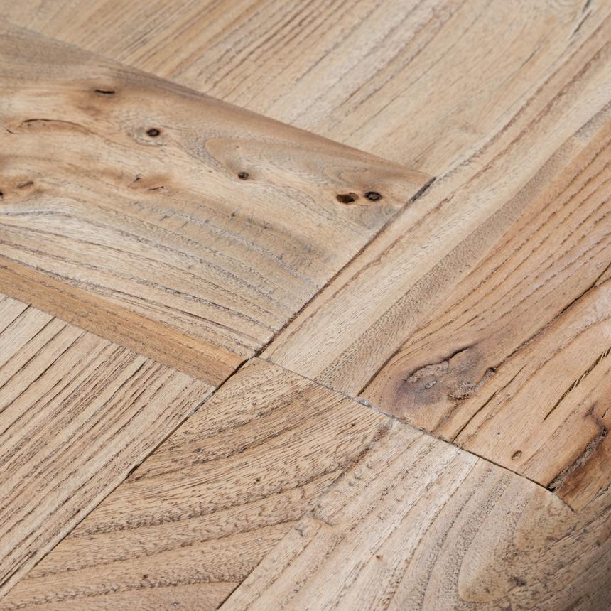 Timo Elm Wood 2.4m Dining Table - Rustic Natural