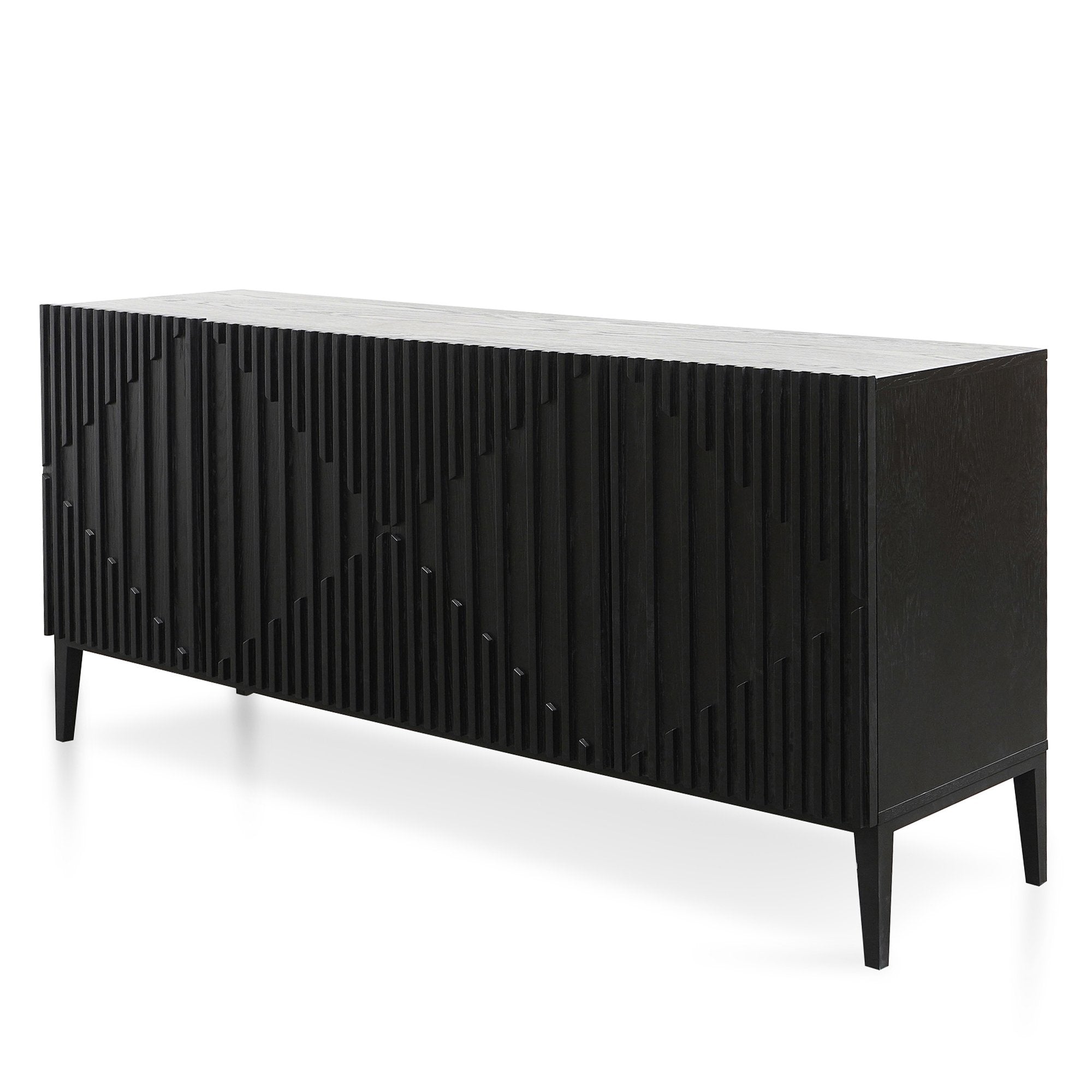 Marty 180cm Wooden Sideboard - Black