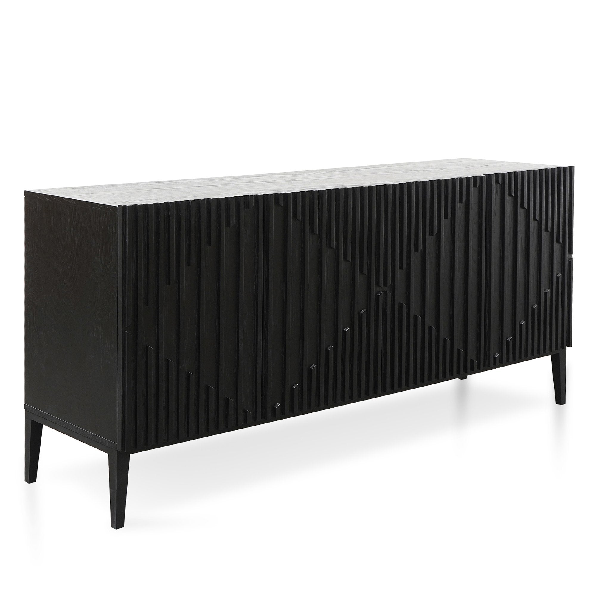 Marty 180cm Wooden Sideboard - Black