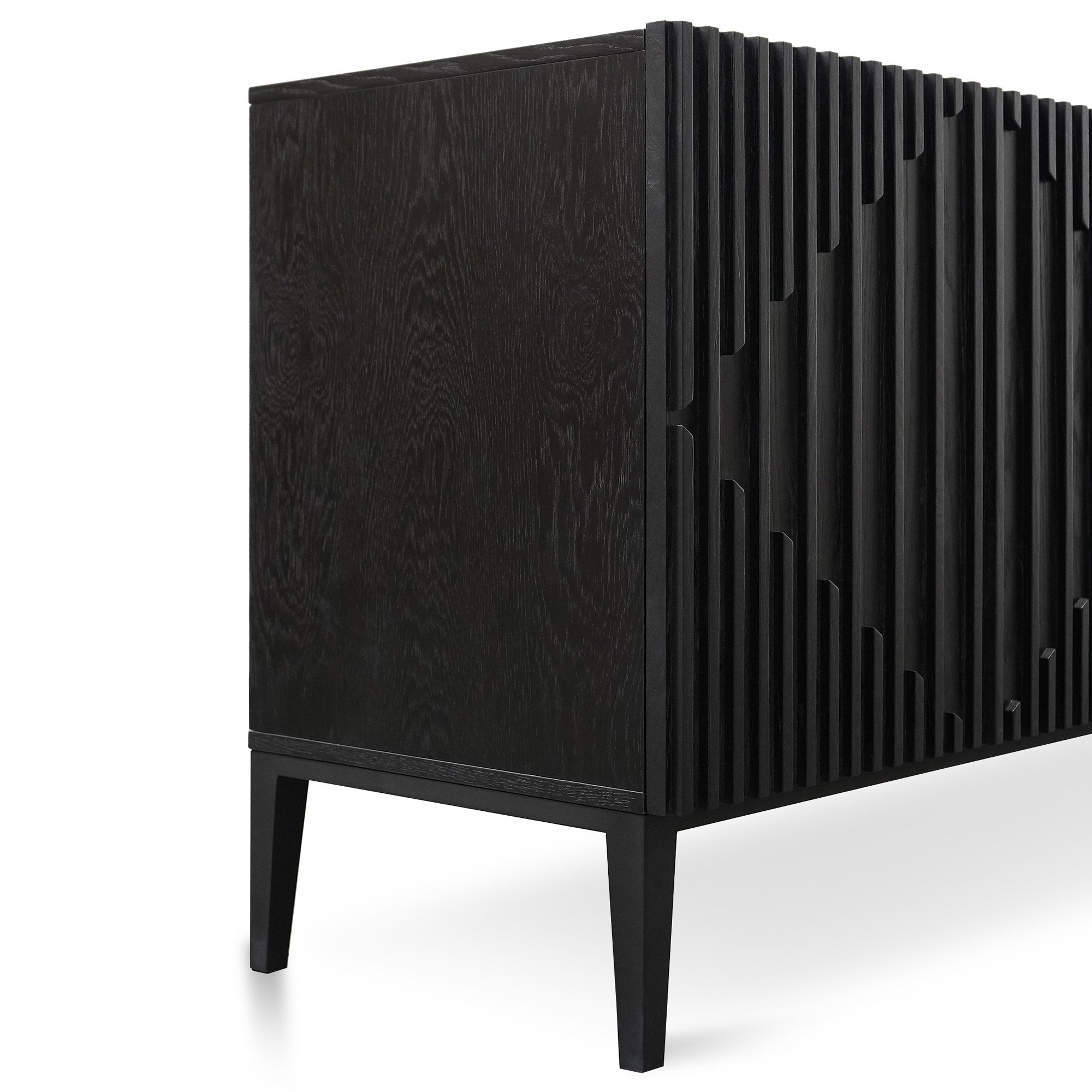 Marty 180cm Wooden Sideboard - Black