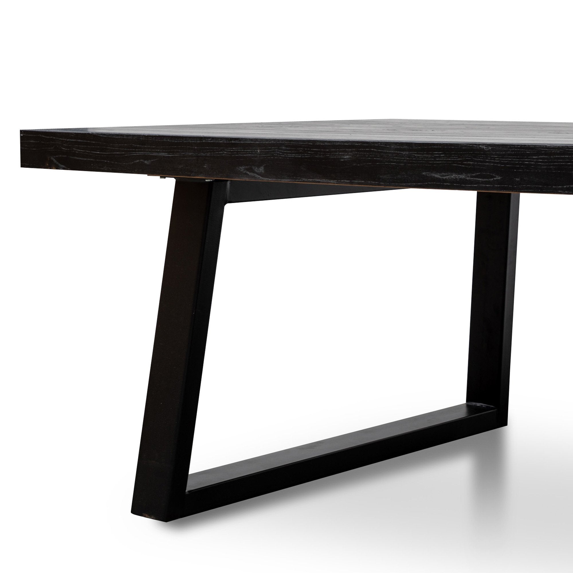 Frida 3m Reclaimed Dining Table - Full Black