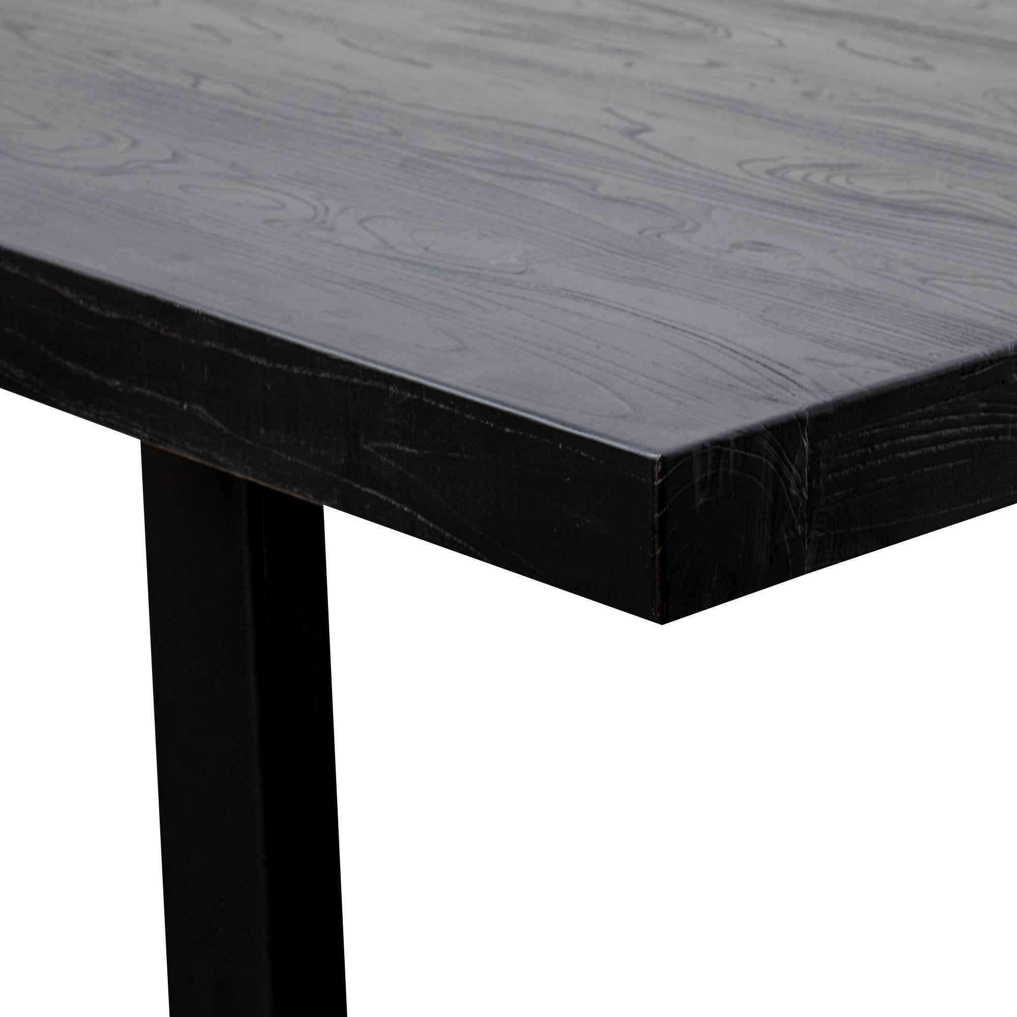 Frida 3m Reclaimed Dining Table - Full Black