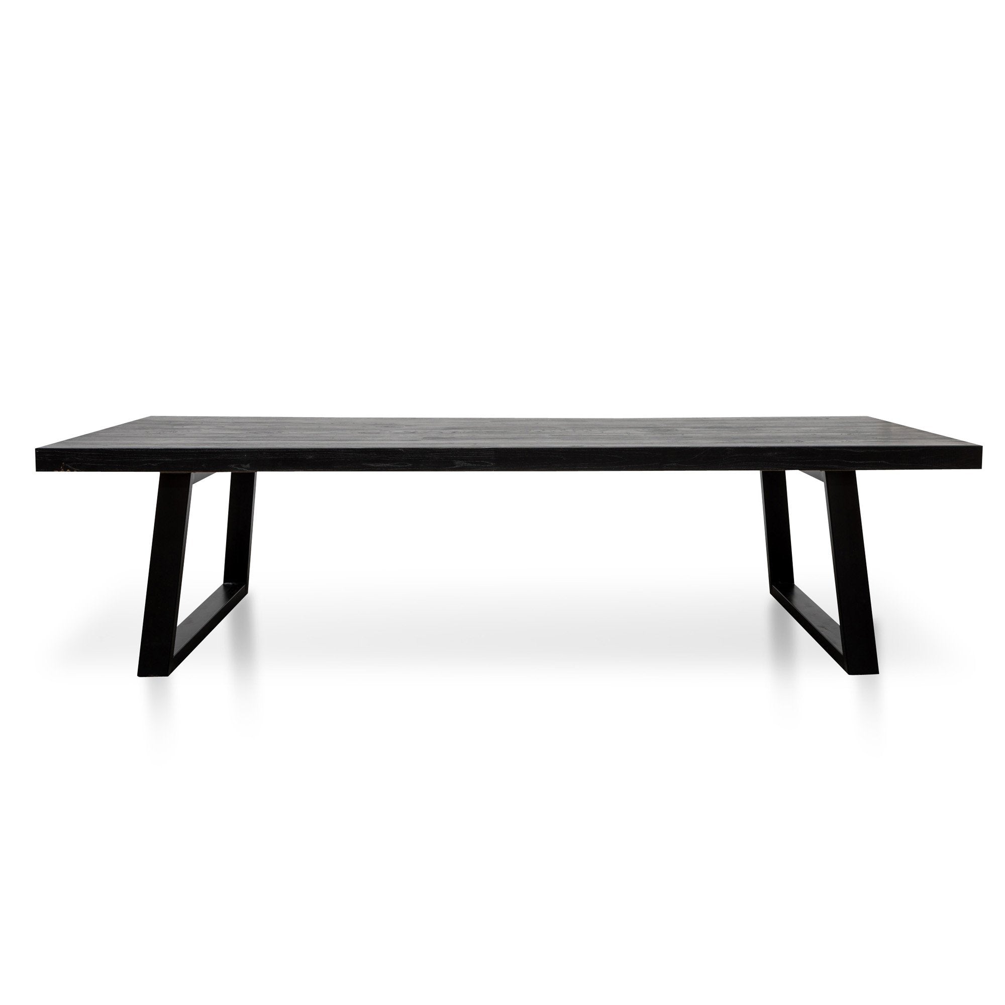 Frida 3m Reclaimed Dining Table - Full Black