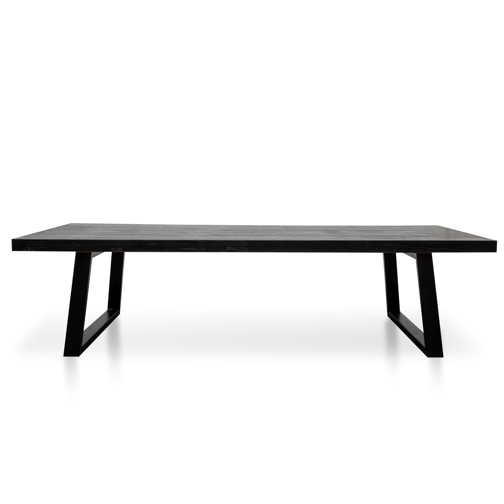 Frida 3m Reclaimed Dining Table - Full Black