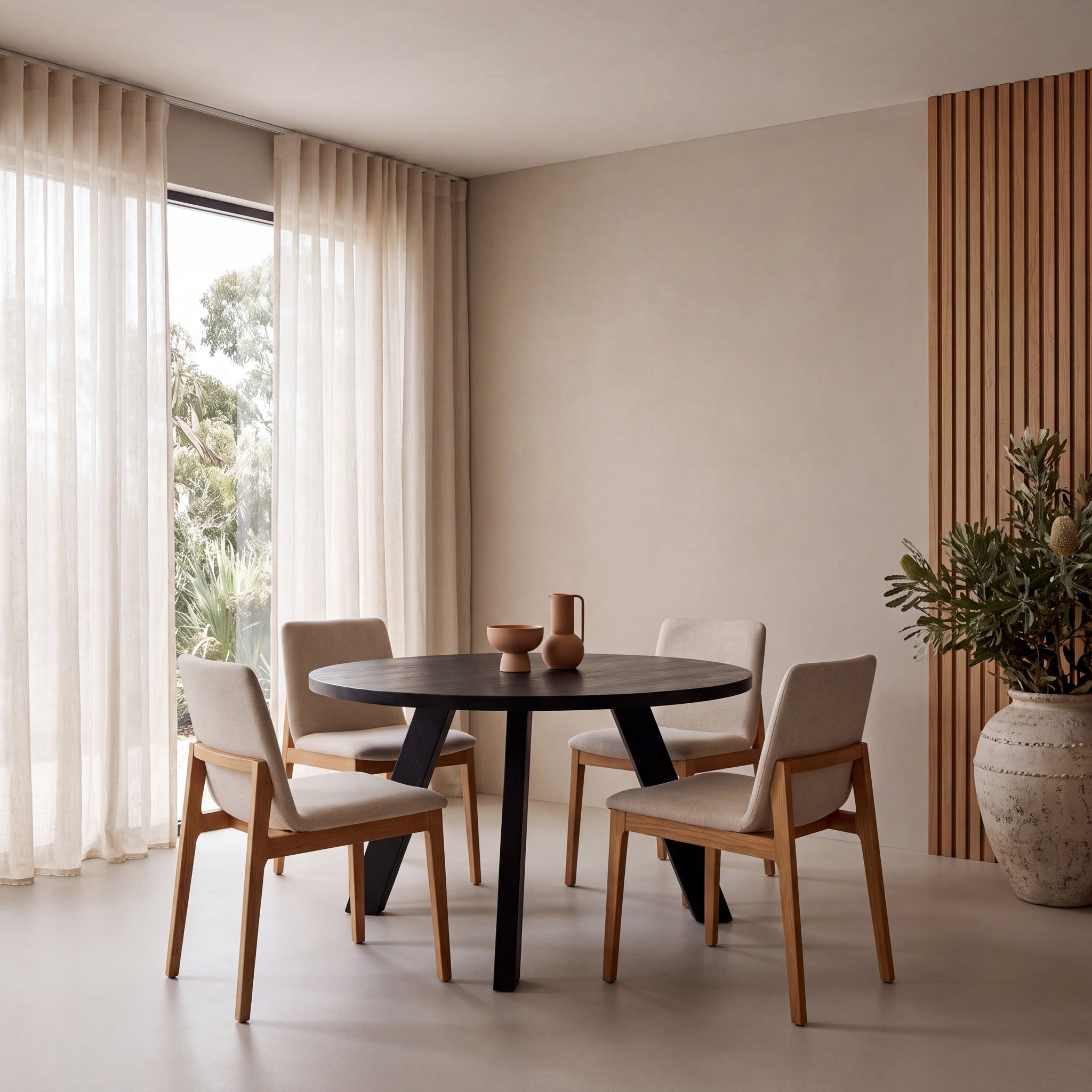1.5M Round Dining Table - Full Black - image 2