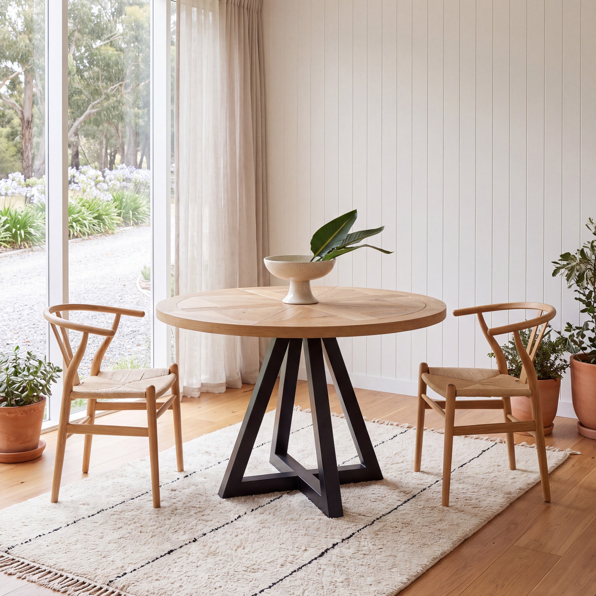 Round Dining Table - Oak