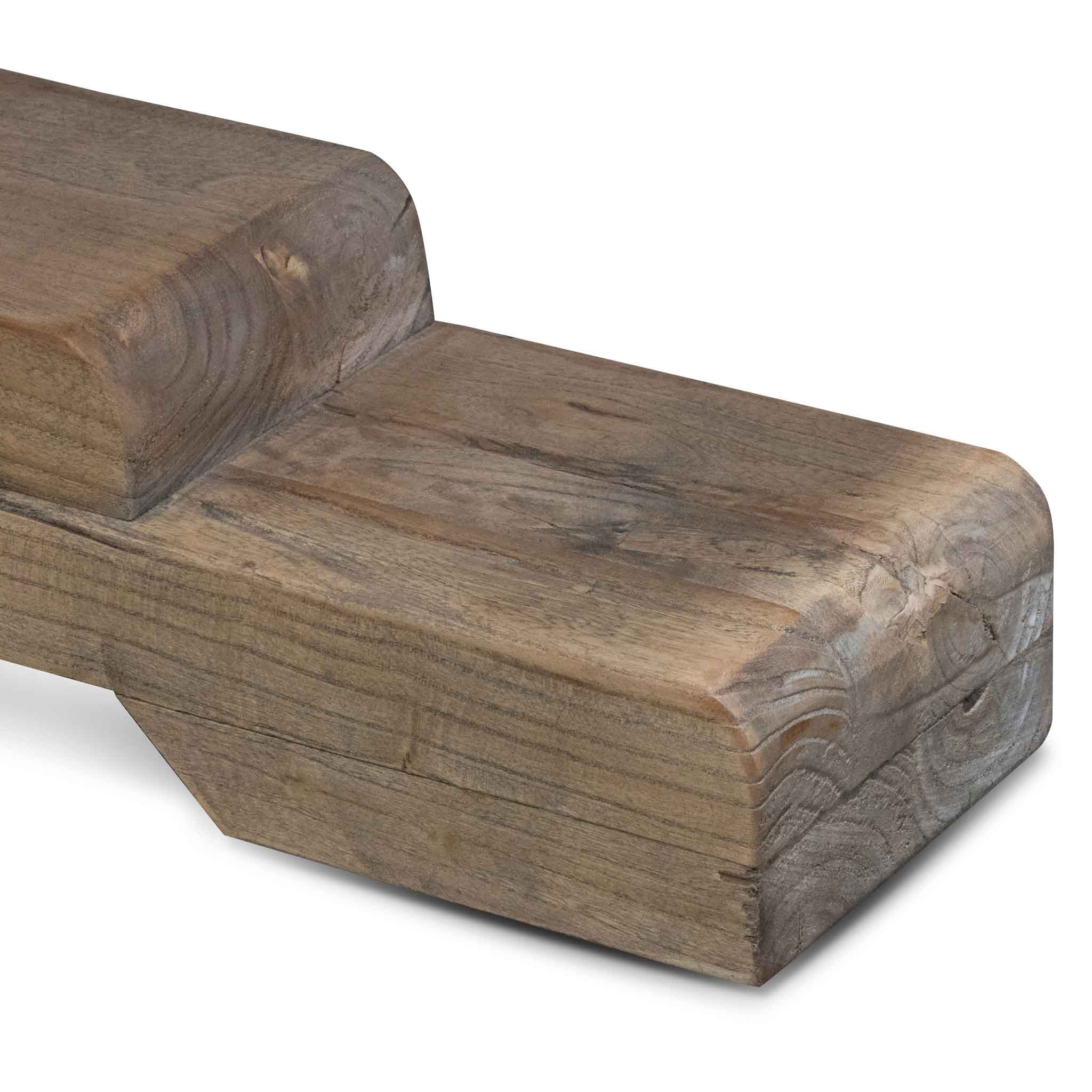 Titan Reclaimed ELM Dining Table 3m - Rustic Natural - 120cm (W)