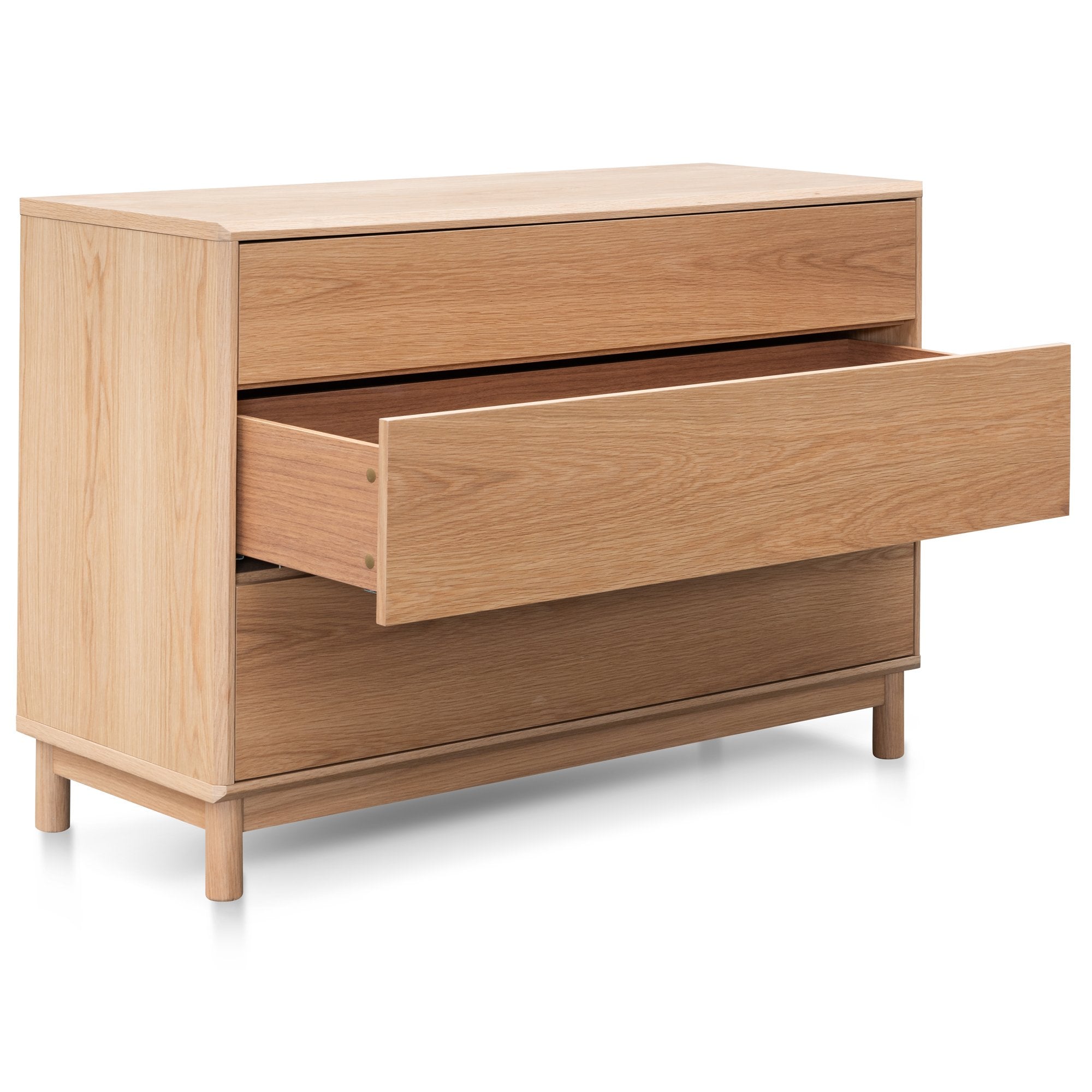 Eloise 3 Drawers Dresser Unit - Natural Oak