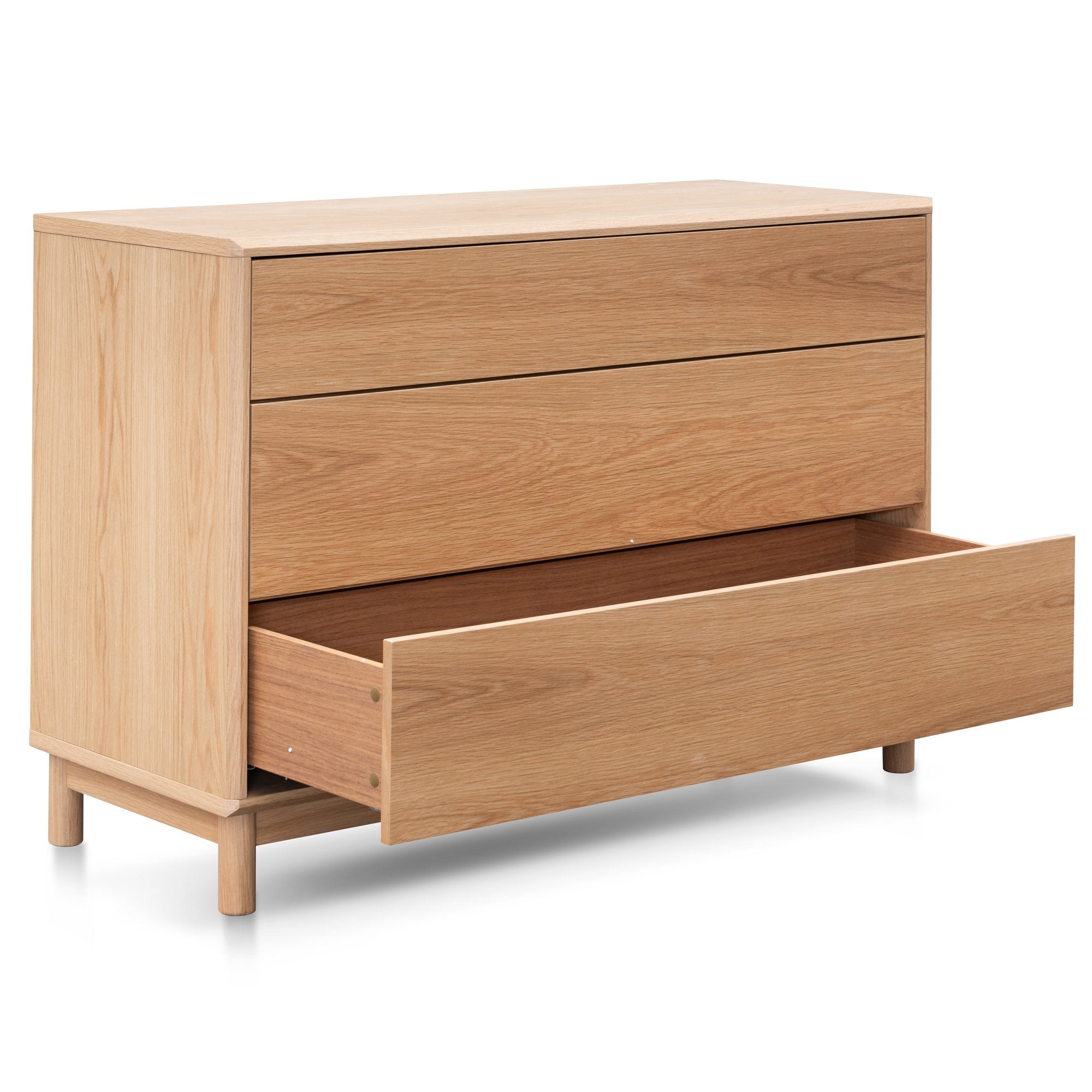 Eloise 3 Drawers Dresser Unit - Natural Oak