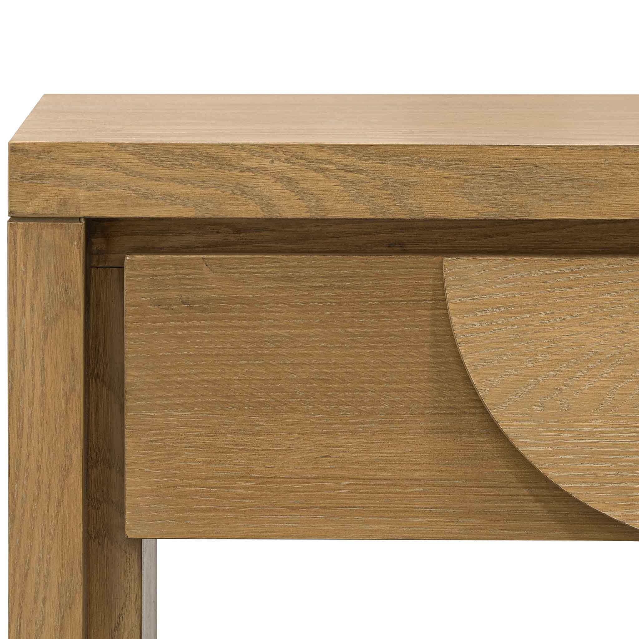 140cm Console Table with Drawers - Dusty Oak - image 6