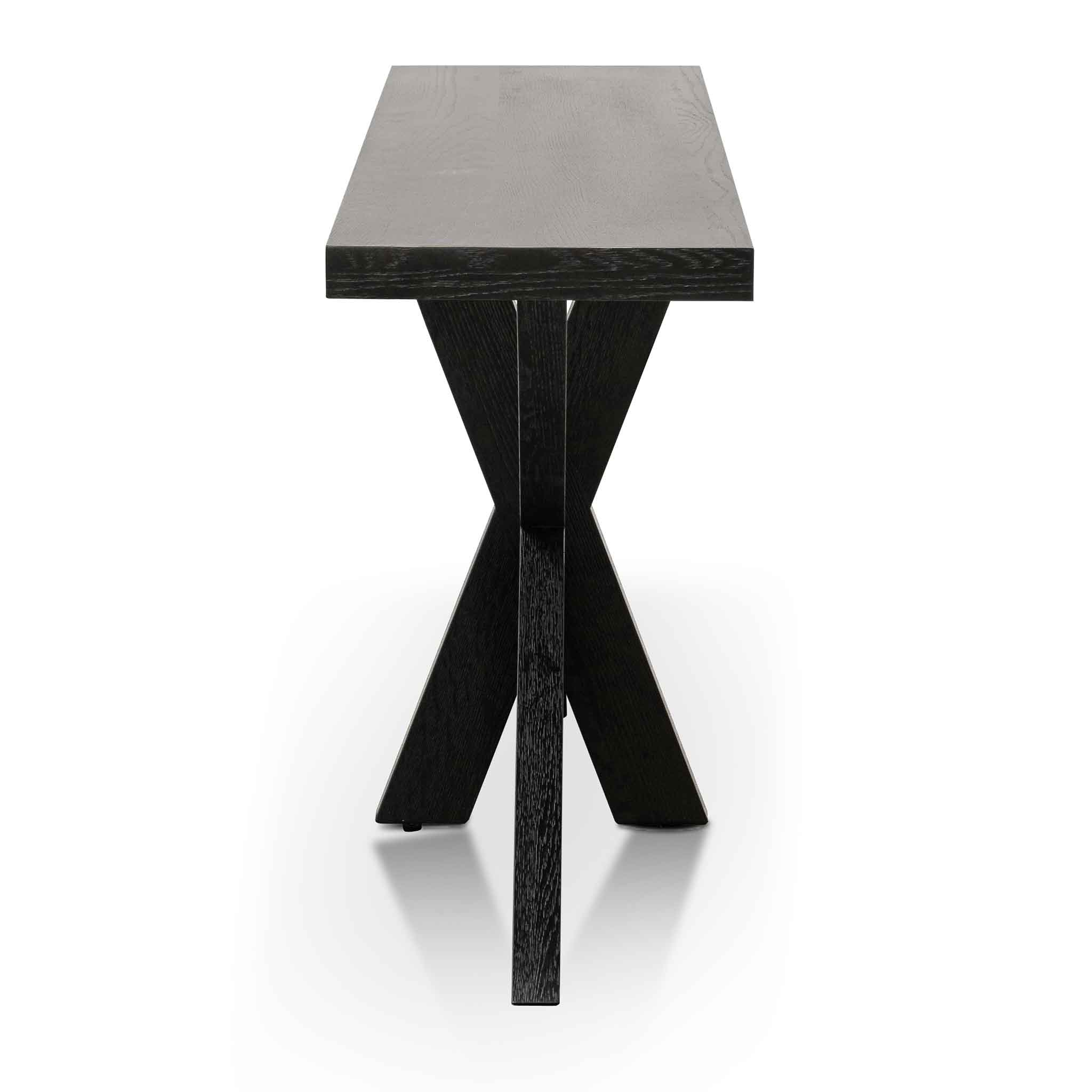 CDT6313-VA 1.6m Console Table - Textured Espresso Black