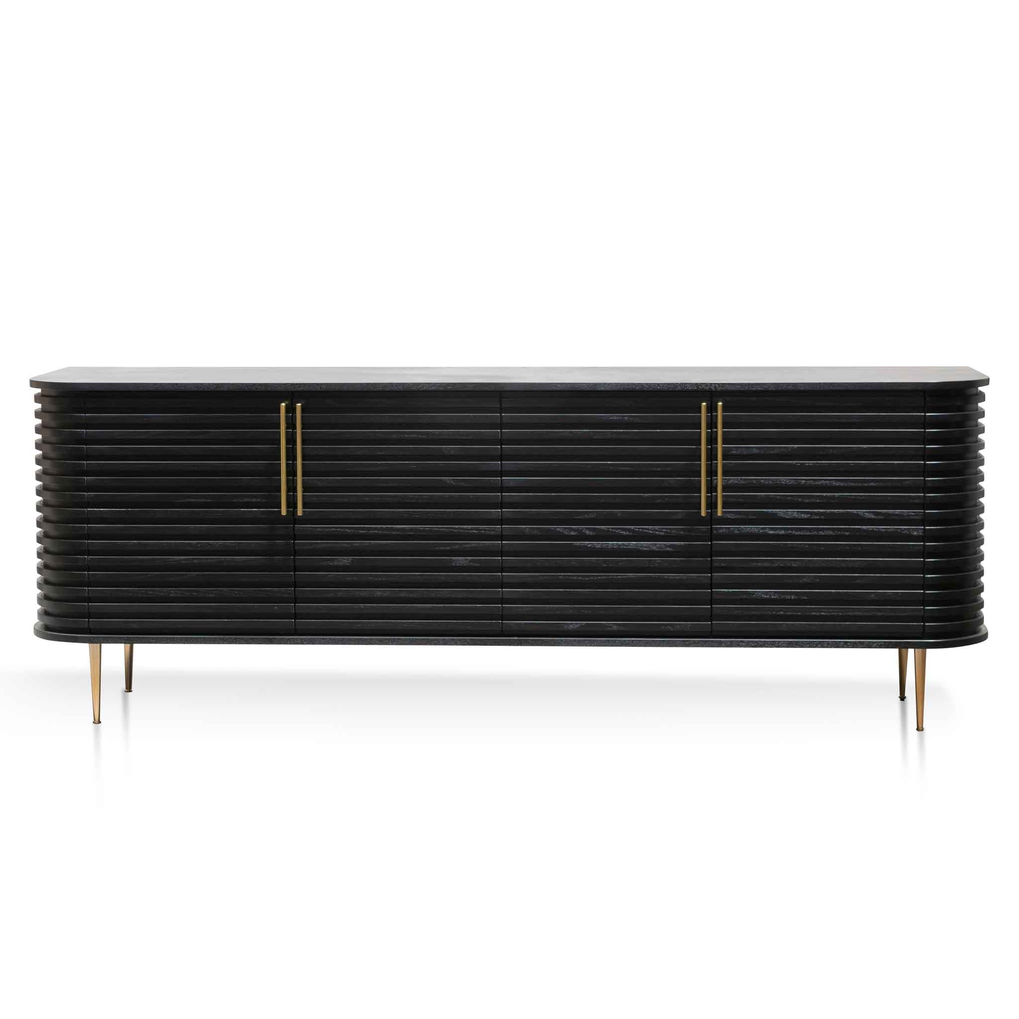 2.2m Buffet Unit - Textured Espresso Black