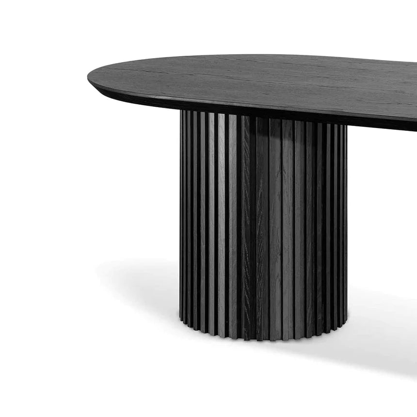 Solvi Wooden Dining Table - Black