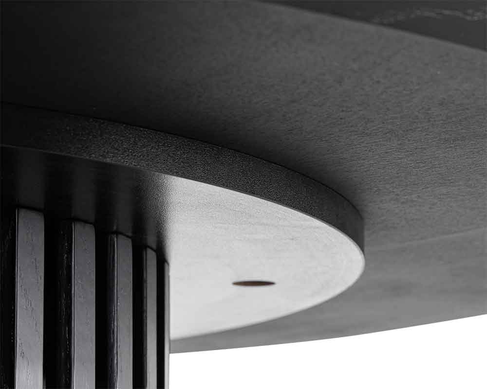 Hannes 2.8m Wooden Dining Table - Black