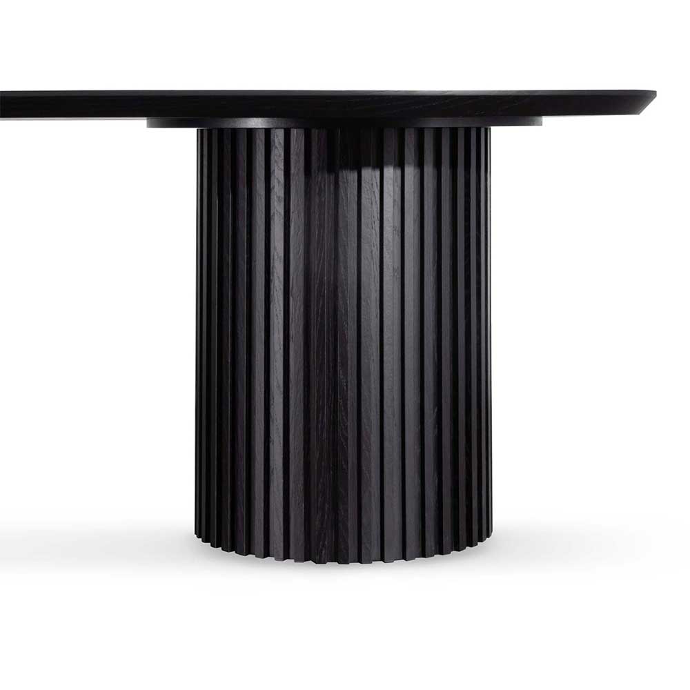 Hannes 2.8m Wooden Dining Table - Black