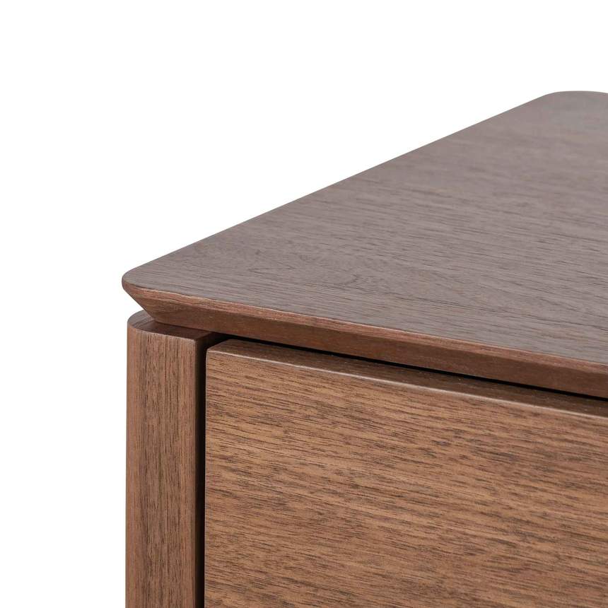 6 Drawers Wooden Chest - Walnut