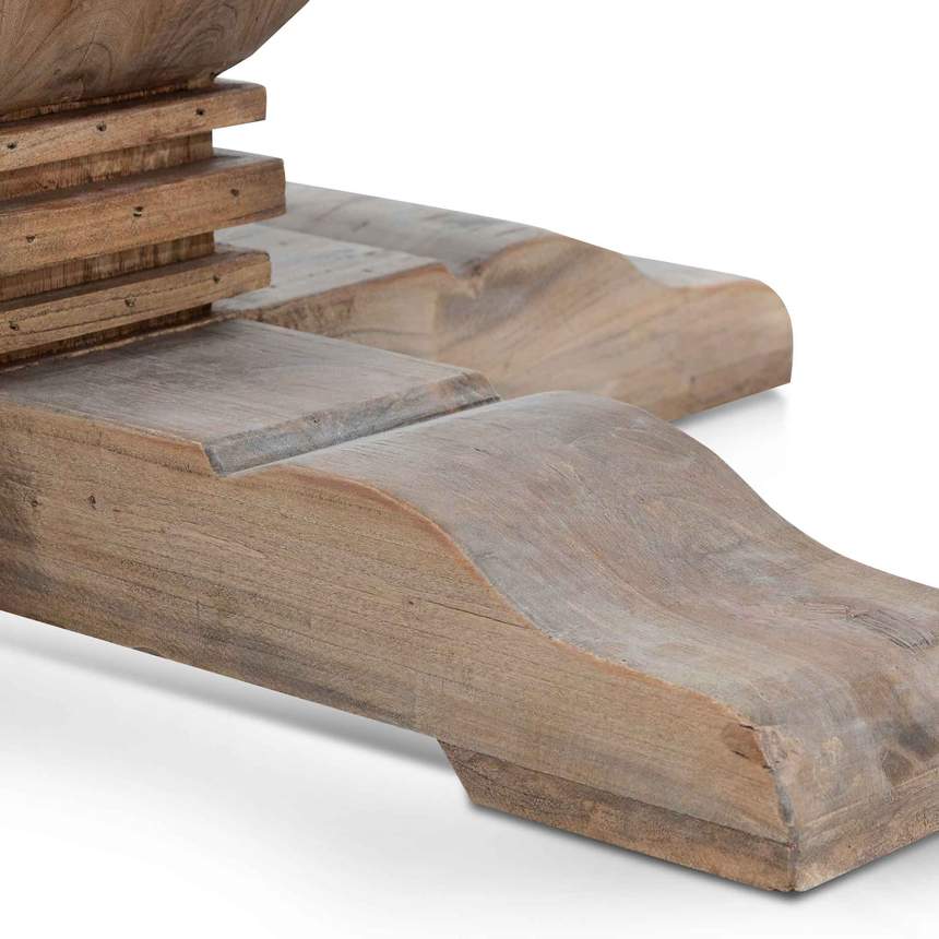 1.6m Round Dining Table - Natural Top - Natural Base