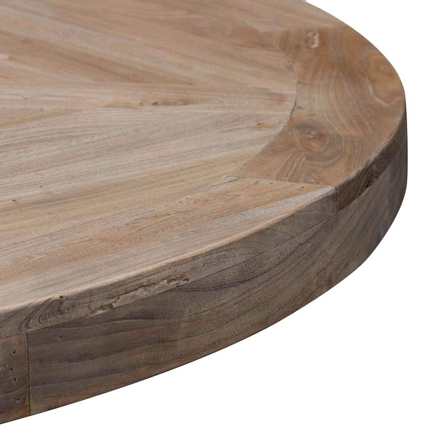 1.6m Round Dining Table - Natural Top - Natural Base