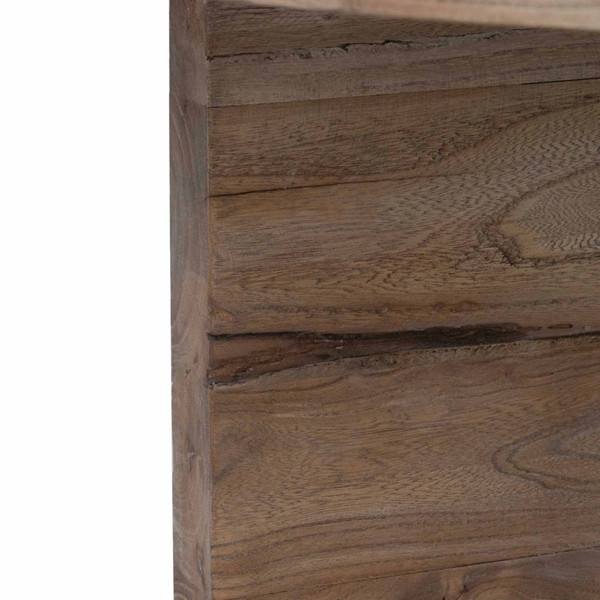 100cm Round Coffee Table - Natural-Thick Base