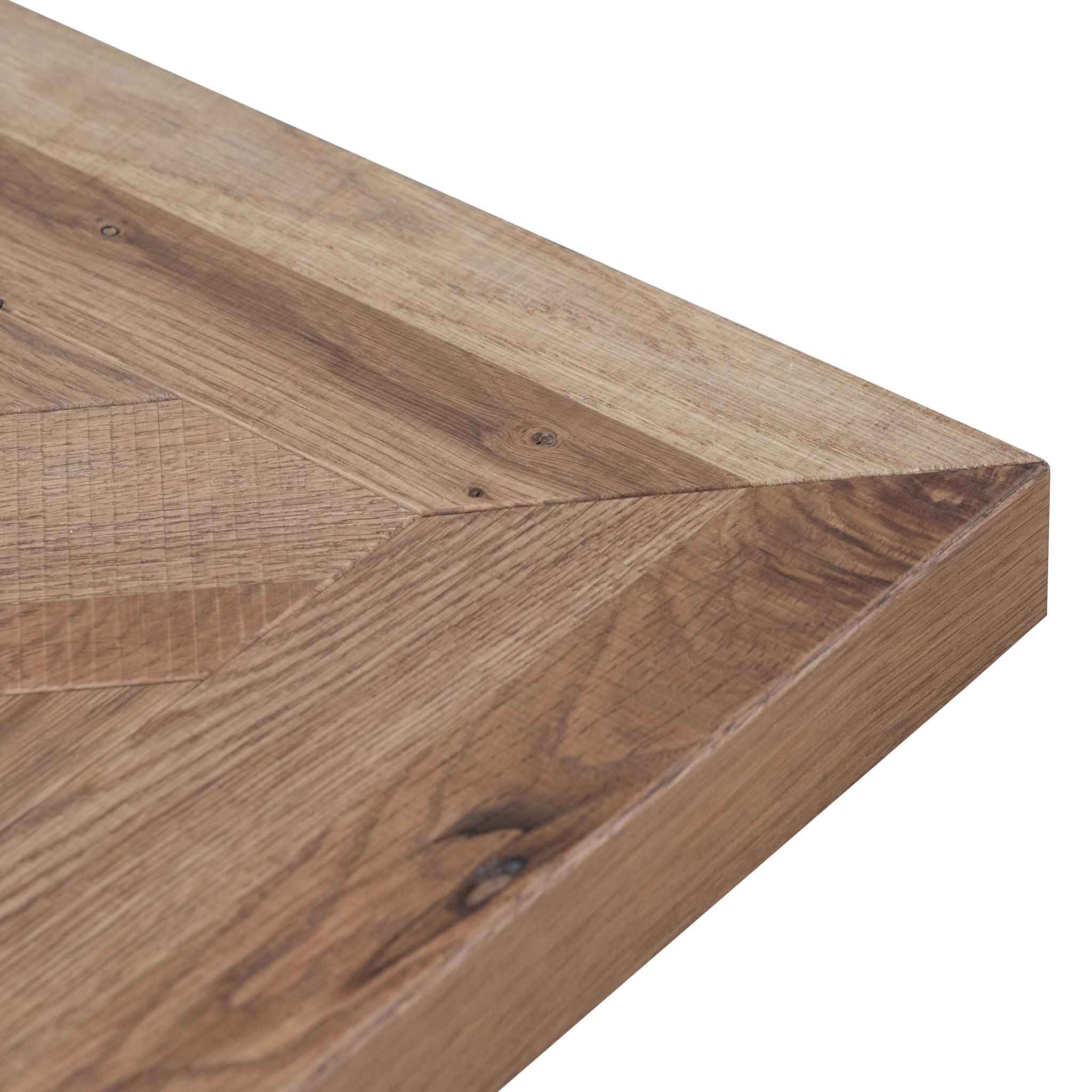 Percy 6-8 Seater Extendable Dining Table - European Knotty Oak and Peppercorn