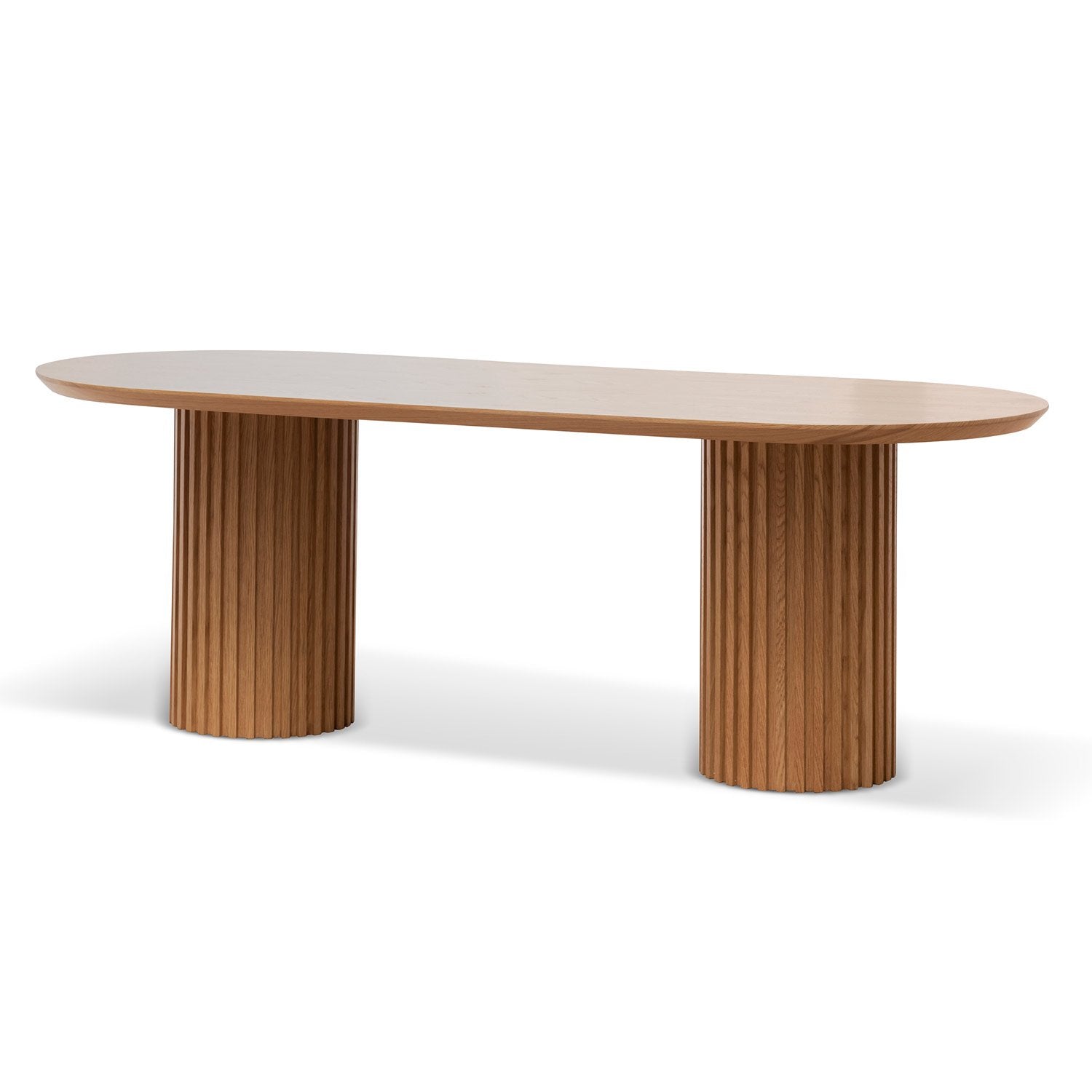 Marty 2.2m Wooden Dining Table - Natural