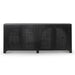 1.95m Black Oak Sideboard Unit - Rattan - image 2
