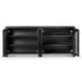 1.95m Black Oak Sideboard Unit - Rattan - image 3