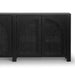 1.95m Black Oak Sideboard Unit - Rattan - image 6