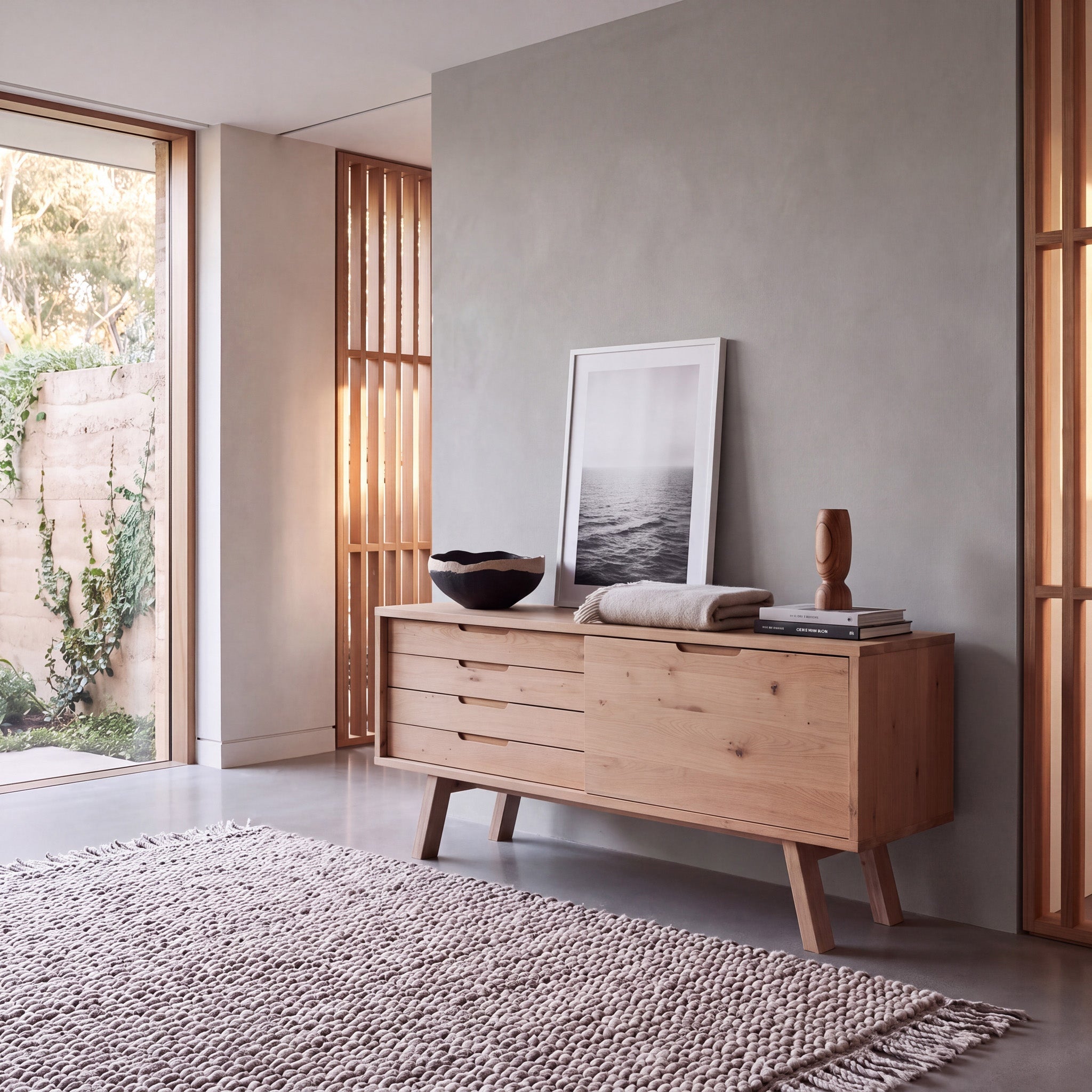 1.6m Sideboard Unit - Washed Natural