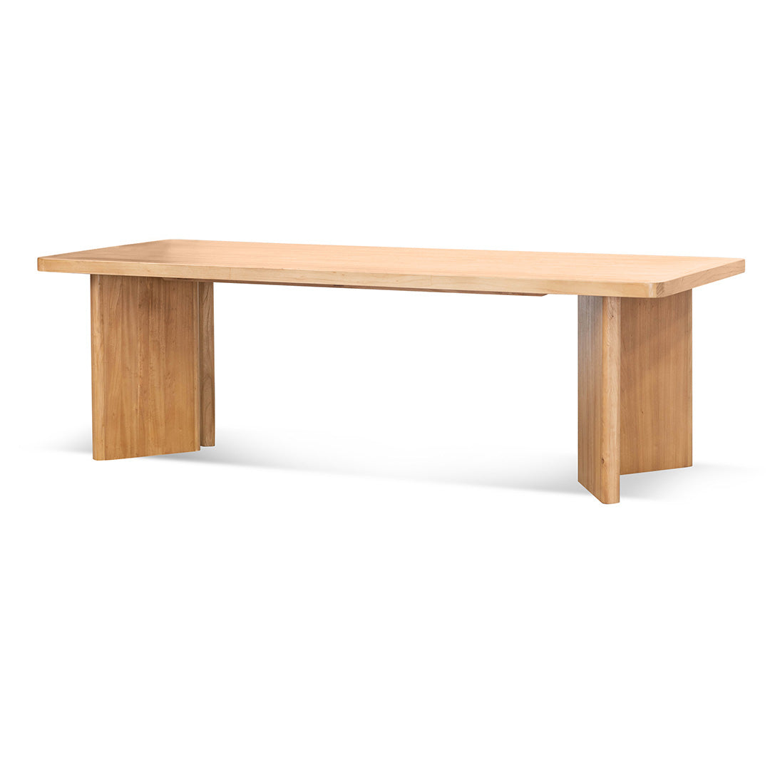 2.4m Elm Dining Table - Natural - Munoz