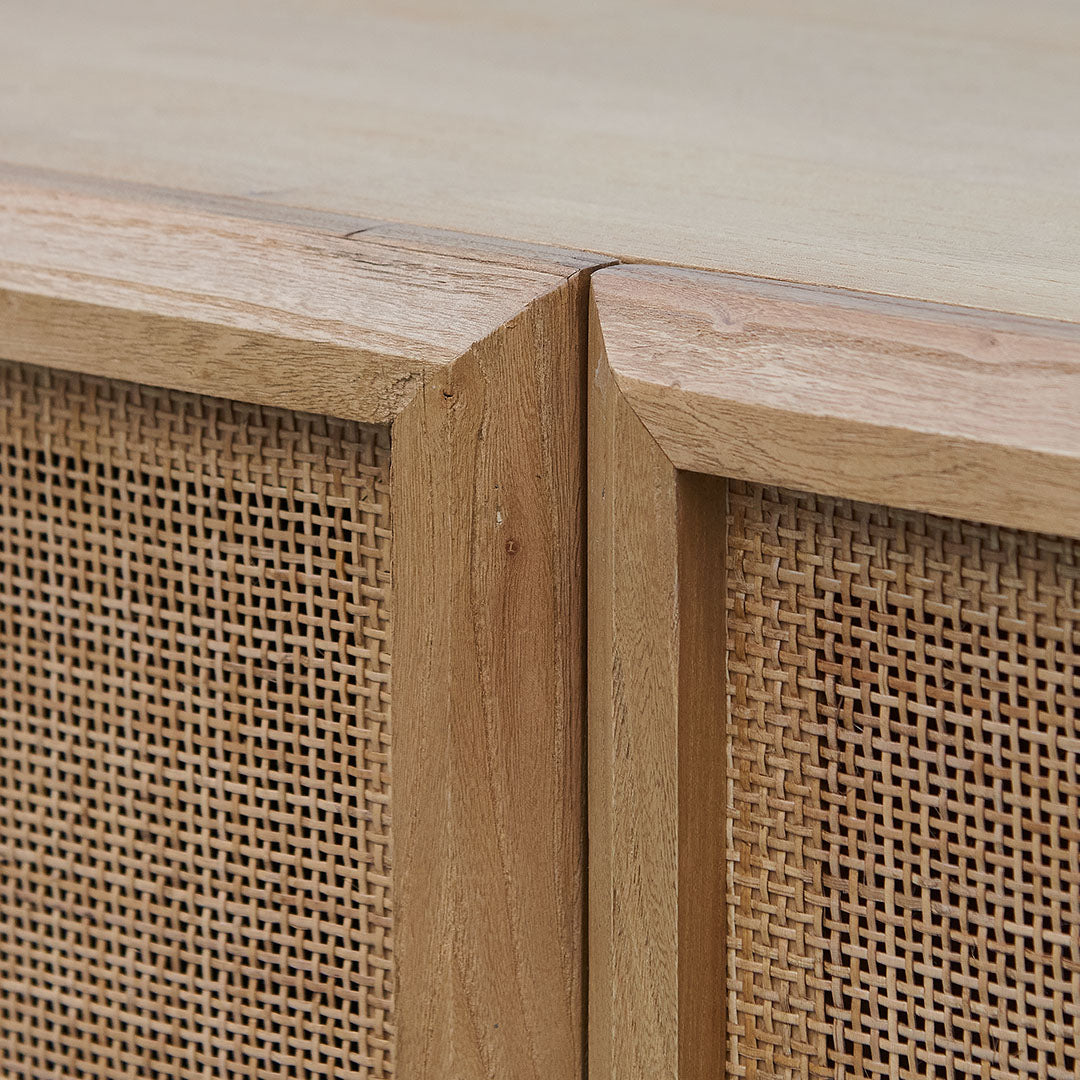 1.8m Rattan Door Sideboard - Natural - image 4