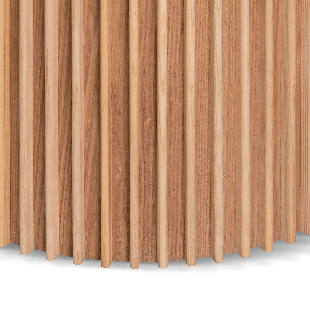 1.2m Round Wooden Dining Table - Natural - image 5