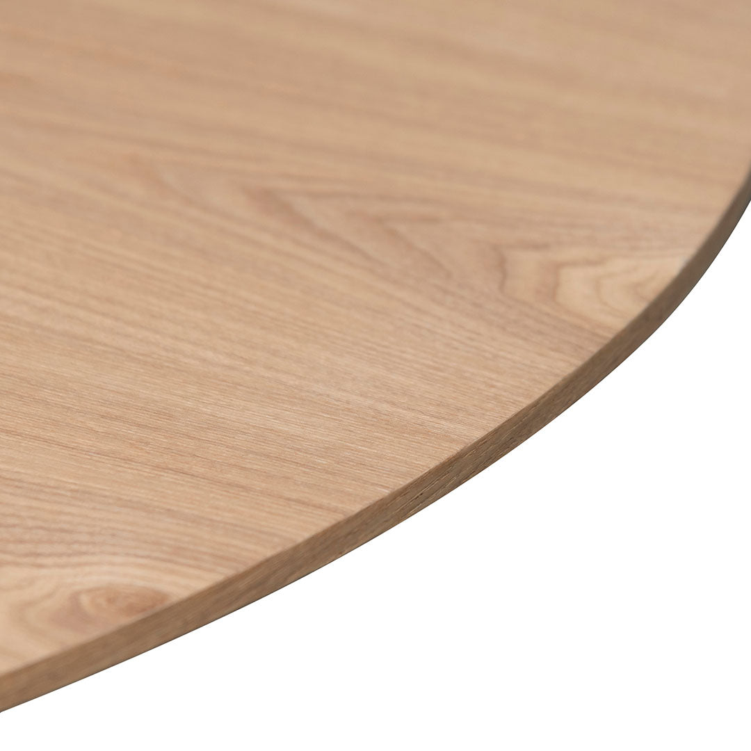 1.2m Round Wooden Dining Table - Natural - image 4