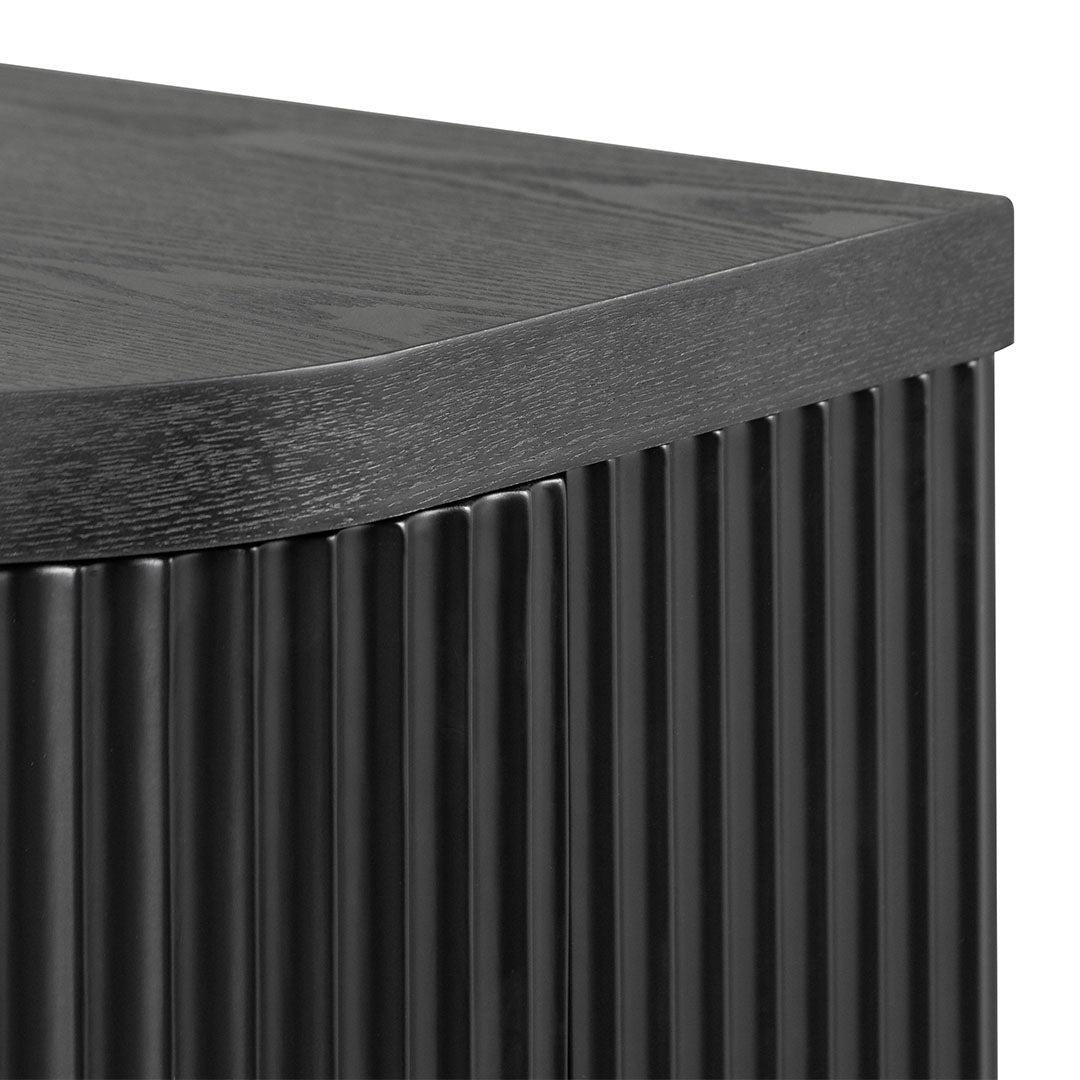 100cm Wooden Storage Cabinet - Black - image 5