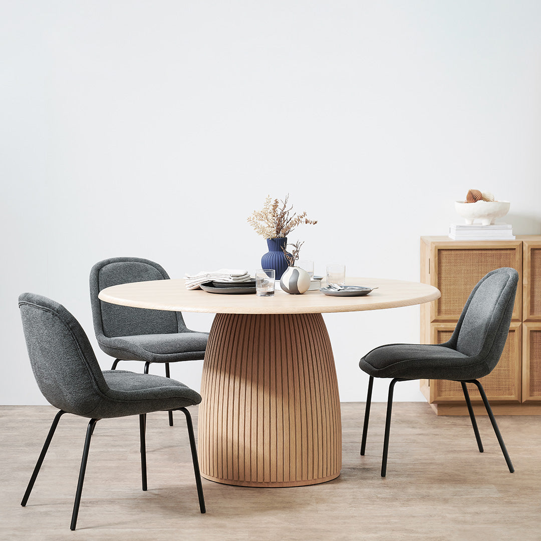 Alva 1.4m Round Dining Table - Natural