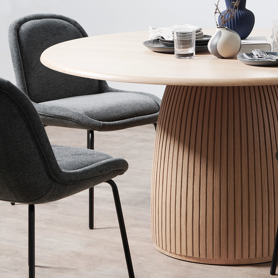 Alva 1.4m Round Dining Table - Natural