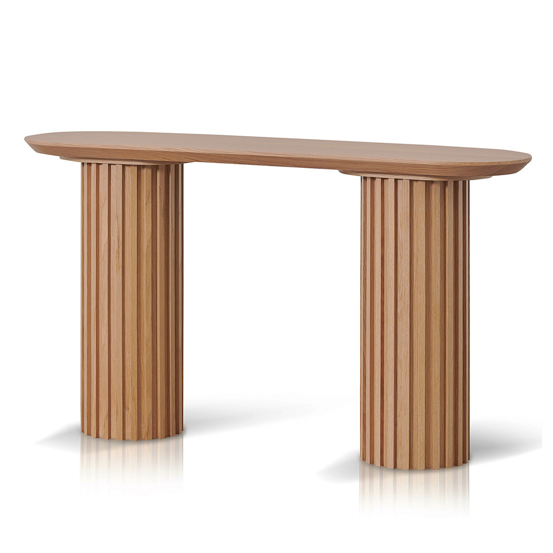 1.4m Console Table - Natural Oak
