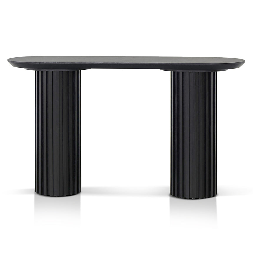 1.4m Console Table - Black Oak