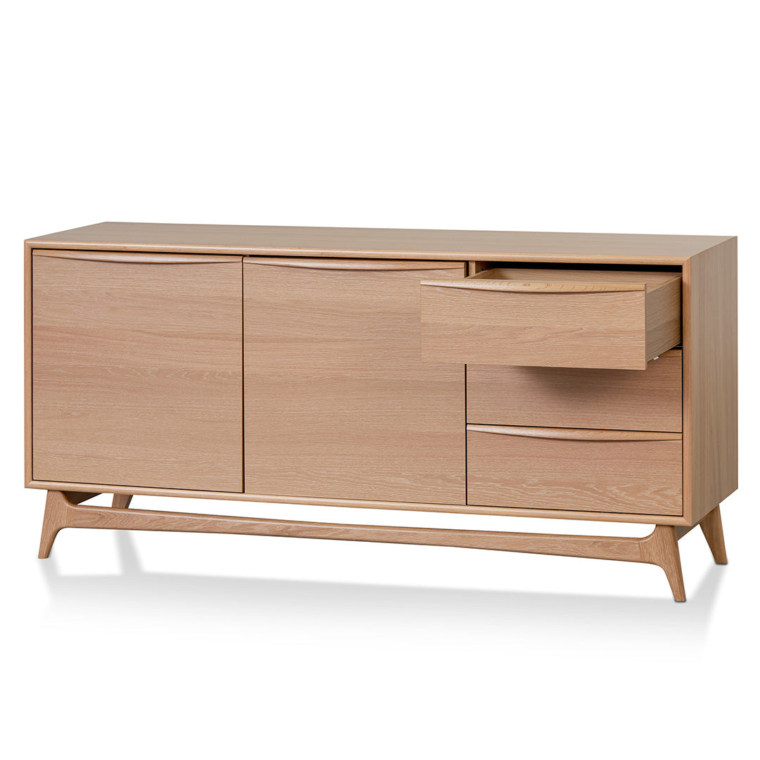 Brendon 1.6m Sideboard Unit with Drawers - Natural Oak