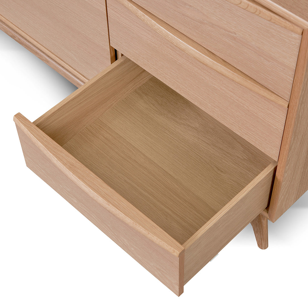 Brendon 1.6m Sideboard Unit with Drawers - Natural Oak