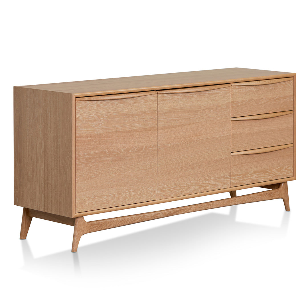 CDT8385-VN Wide Sideboard Unit with Drawers - Natural Oak
