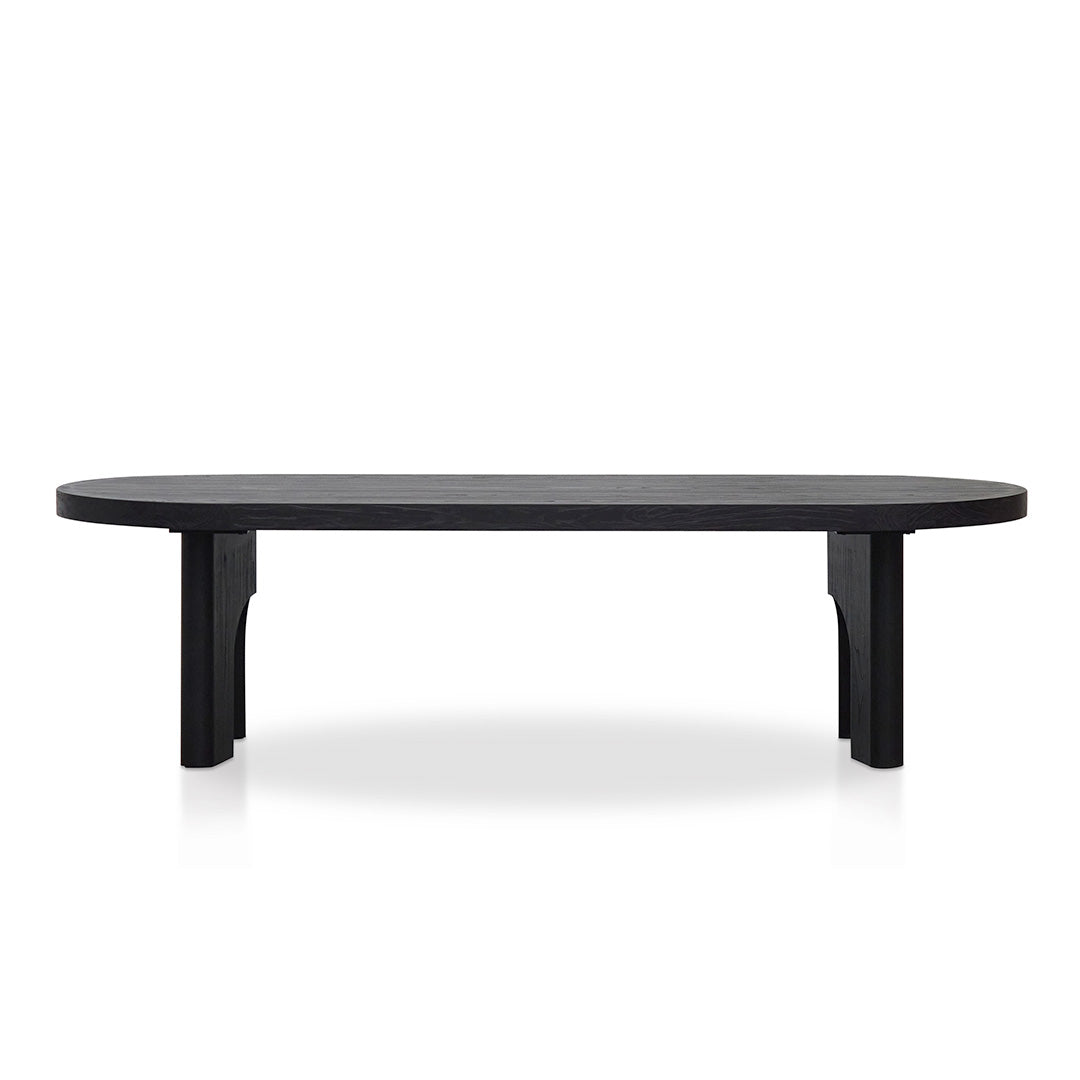 2.8m oval dining table - Black - image 2