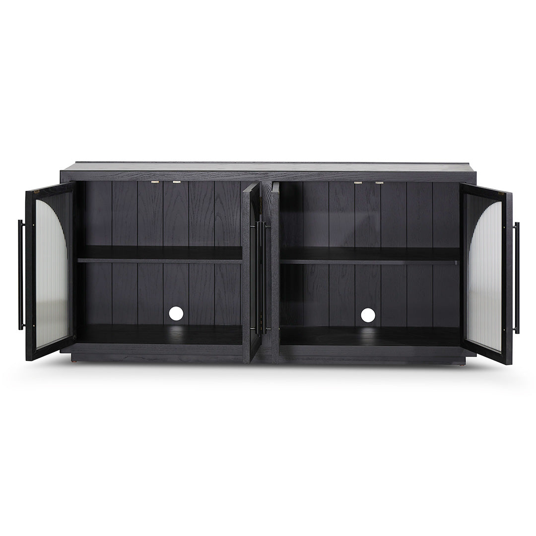 Charles 1.78m Sideboard Unit - Full Black