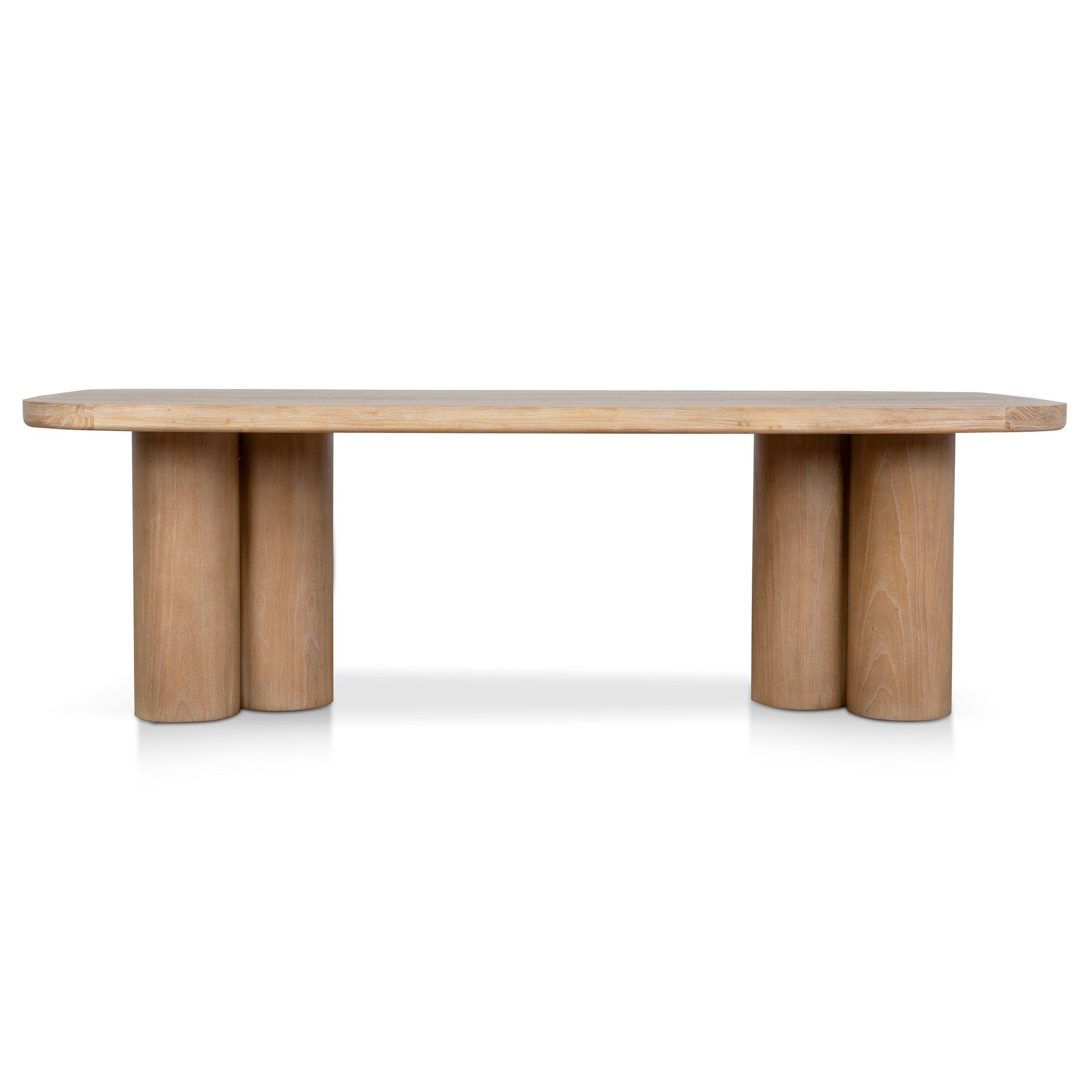 CDT8413-NI 2.4m Elm Dining Table - Light Natural