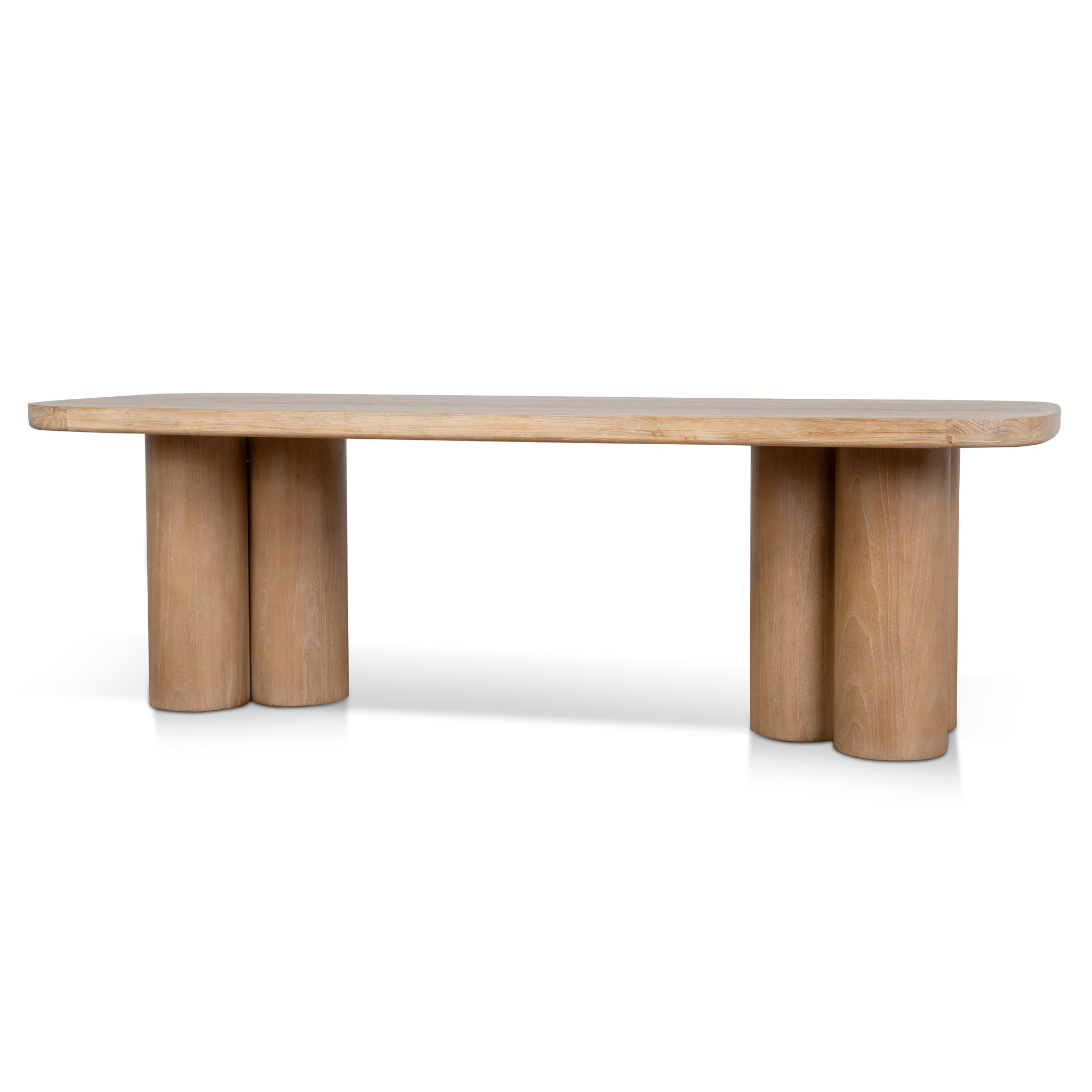 CDT8413-NI 2.4m Elm Dining Table - Light Natural